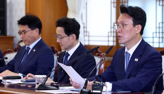 공명선거 관계장관회의 모두 발언하는 김민석 총리