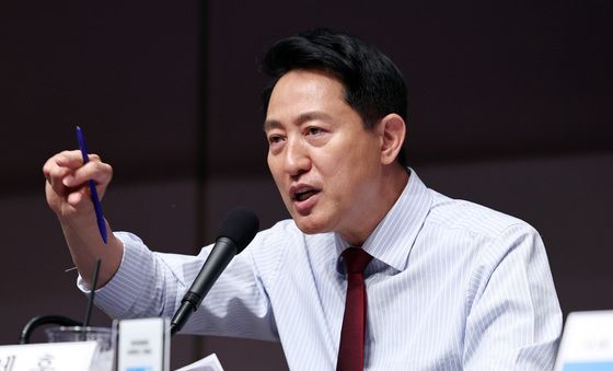 마무리 발언하는 오세훈 후보