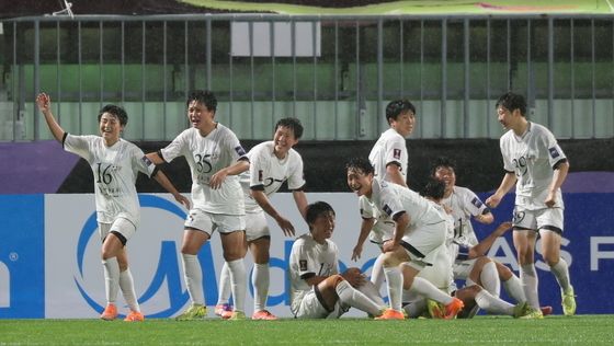 기뻐하는 내고향여자축구단