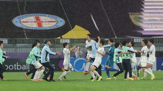 남한 원정에서 승리 거둔 북한 내고향여자축구단
