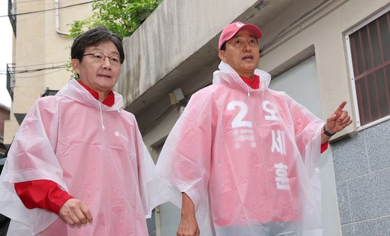 삼양동 골목길 걷는 오세훈