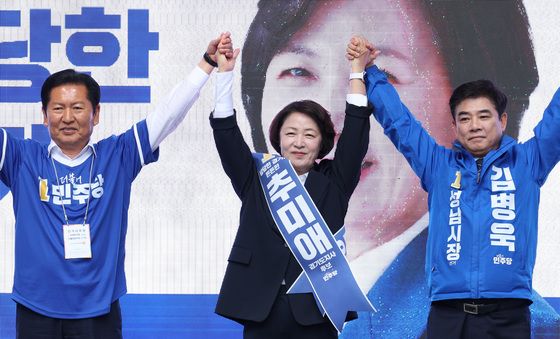 추미애·김병욱 손 잡은 정청래 대표