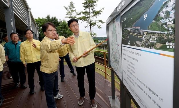 김광용 본부장, 집중호우 대비 군남홍수조절댐 현장점검