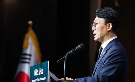환영사하는 김민석 국무총리