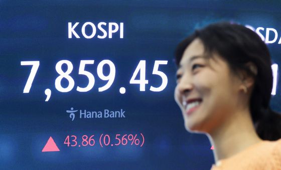 7800선 유지하며 상승 개장한 코스피