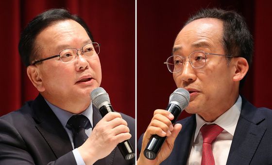 김부겸·추경호, 사회복지유권자연맹 초청대담회 참석