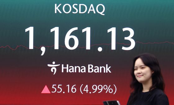 코스닥 4.99% 급등 장마감