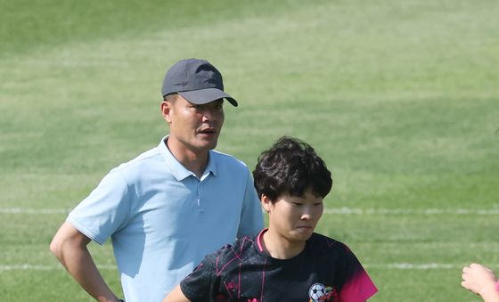 훈련에 매진하는 김경영