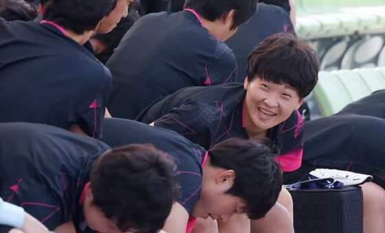 훈련 준비하는 김경영