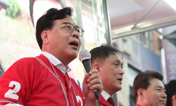 송언석, 김두겸·김태규 지원사격