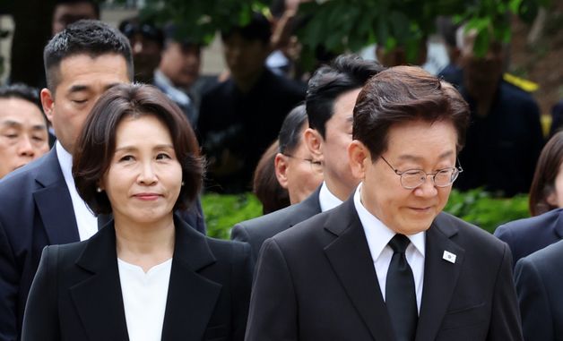 노무현 전 대통령 추도식 참석하는 이재명 대통령