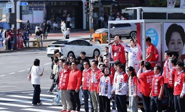 지지 호소하는 양향자 국민의힘 경기도지사 후보