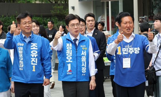정원오 지지 당부하는 정청래 대표
