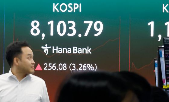 3%대 상승 중인 코스피 지수