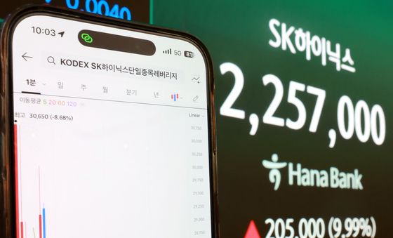 레버리지 상장에 최고가 갱신한 SK 하이닉스
