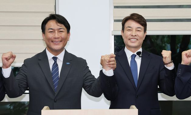 전문학-유지곤 서구청장 단일화 선언