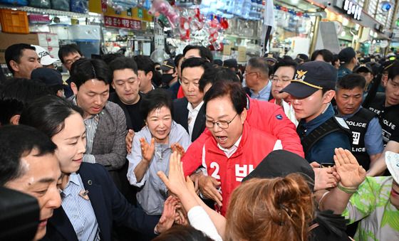 진주 시민과 만나는 박근혜 전 대통령