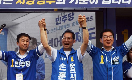 한병도 민주당 원내대표, 순천 방문
