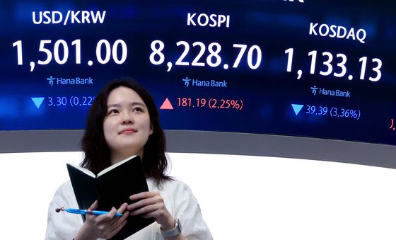 사상 최고가 '8200'에 마감한 코스피
