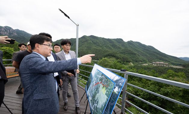 김성환 장관, 전력망 건설 관련 현장 점검