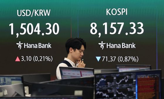 코스피 하락 출발…달러 강세 지속