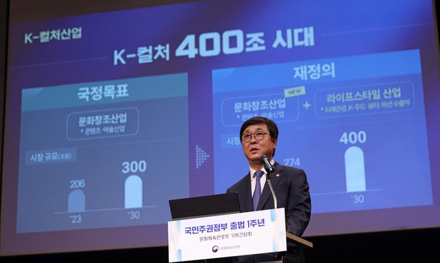 문체부 성과 발표하는 최휘영 장관