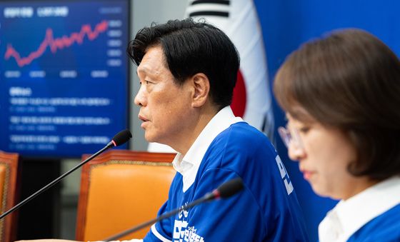지방선거 관련 기자간담회 연 조승래 민주당 총괄선대본부장
