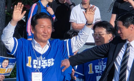 김천으로 달려온 정청래 민주당 대표