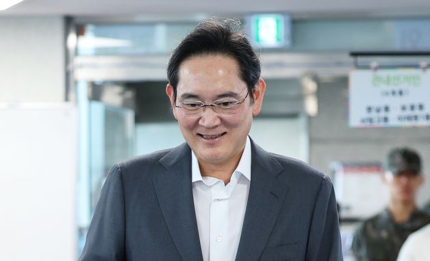 이재용 삼성전자 회장, 사전투표 참여