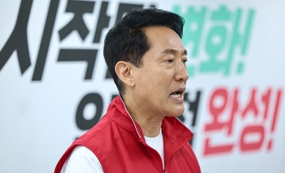 오세훈 서울시장 후보, 현안 관련 기자회견