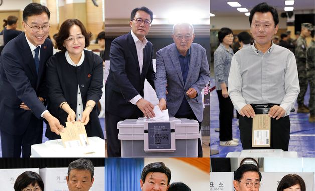 제주도지사·교육감 후보들도 '한 표'