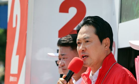 경기 광명 찾은 장동혁 대표