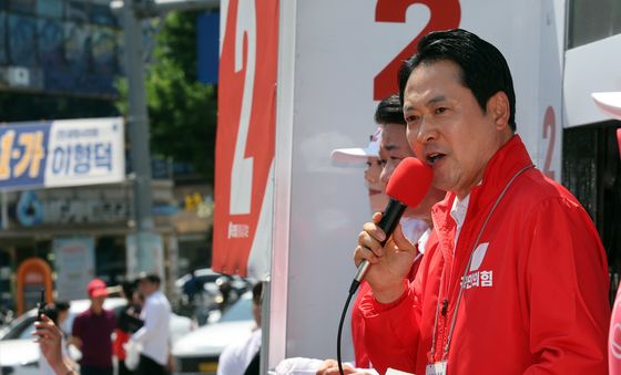 광명 찾아 지지호소하는 장동혁 대표