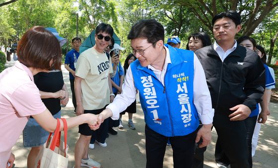 도보유세 나선 정원오 후보