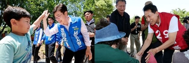 사전투표 마지막날···표심 공략 나선 서울시장 후보들