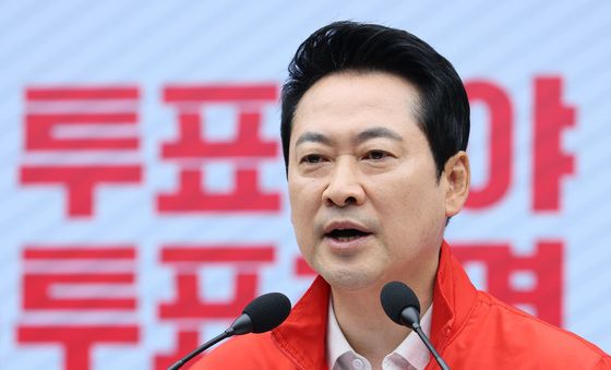 투표 독려하는 장동혁 대표