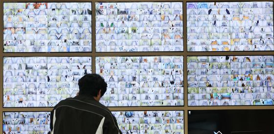 사전투표함 보관장소 비추는 CCTV