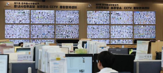 CCTV로 관리되는 사전투표함