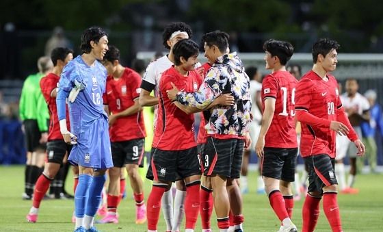 대한민국 축구대표팀 '기분 좋은 승리'