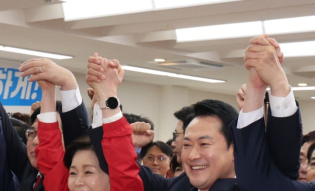 함께 손 잡은 장동혁·양향자