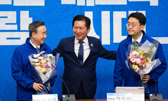정청래 대표, '박지원·임문영 든든'