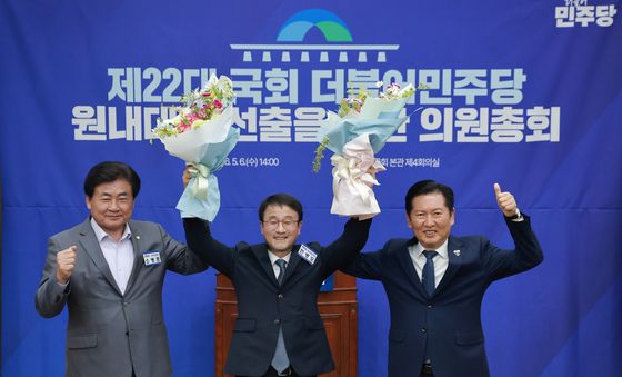 민주당, 신임 원내대표에 한병도 선출