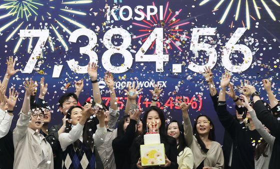 '코스피 7000p 축하합니다'