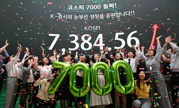 코스피 꿈의 7000 달성