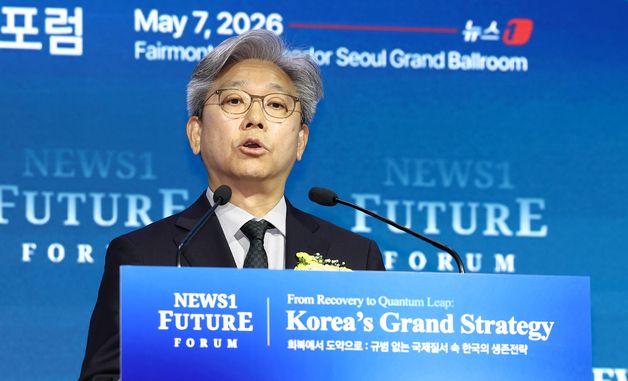 [NFF 2026] 미래포럼서 개회사 하는 이영섭 뉴스1 대표이사