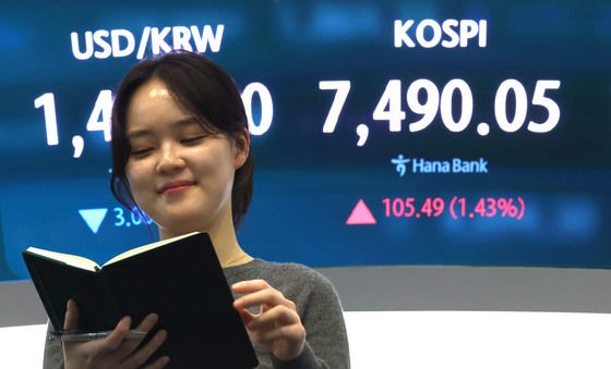 코스피, 7490선 마감⋯ 또 사상 최고치