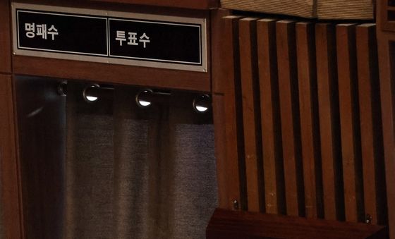 국회 본회의, 헌법 개정안 투표 불참한 국민의힘