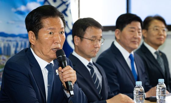 정청래 민주당 대표, 현장 최고위 모두 발언
