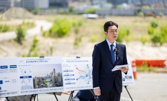 정원오, 용산 개발계획 공약 발표