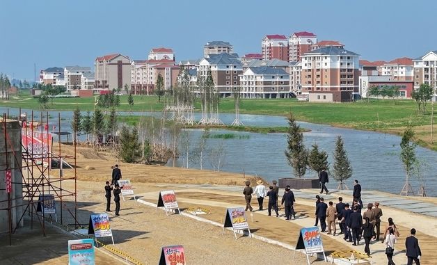 北 신의주 지방정책 대상 건설 공사 50% 추진